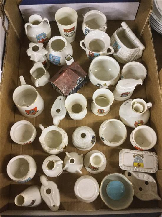 Large collection of W.H. Goss crested China(-)